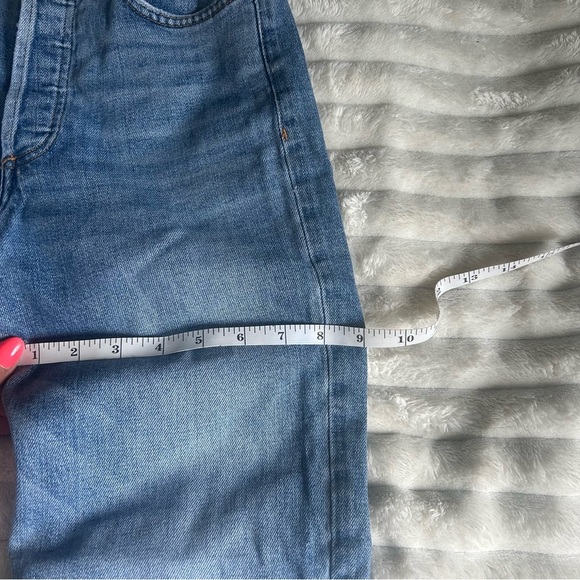 NWOT Womens Denim Forum The Arlo Hi-Rise Straight 24 Blue Jeans Button Fly - Picture 7 of 16